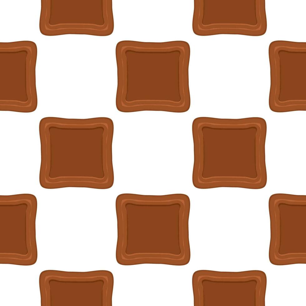 Pattern homemade cookie different taste in pastry biscuit vector