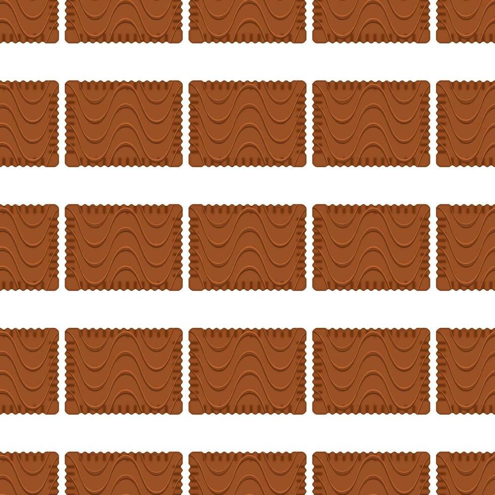 Pattern homemade cookie different taste in pastry biscuit vector