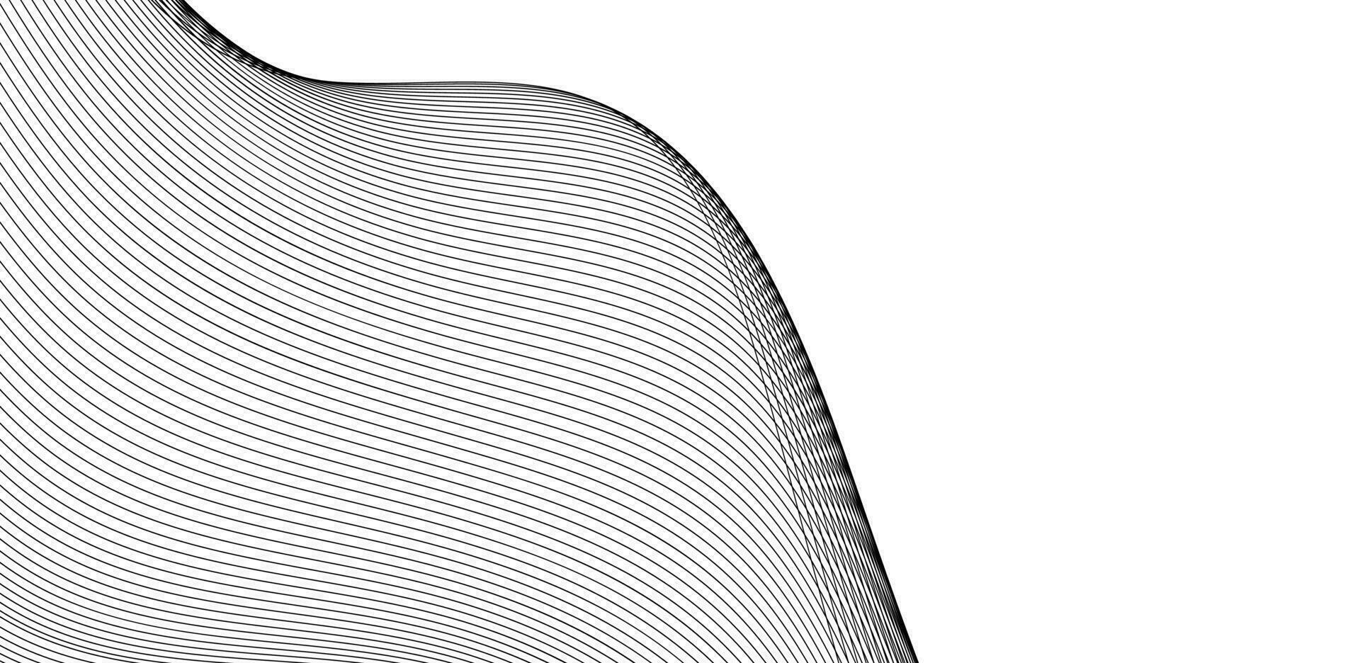 minimalista moderno contorno dibujo. lujo línea antecedentes vector. curva ola sin costura modelo. línea Arte a rayas gráfico modelo. vector ilustración