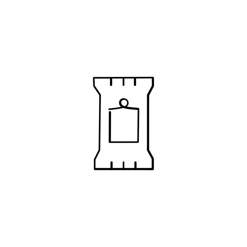 Wet Wipes Line Style Icon Design vector