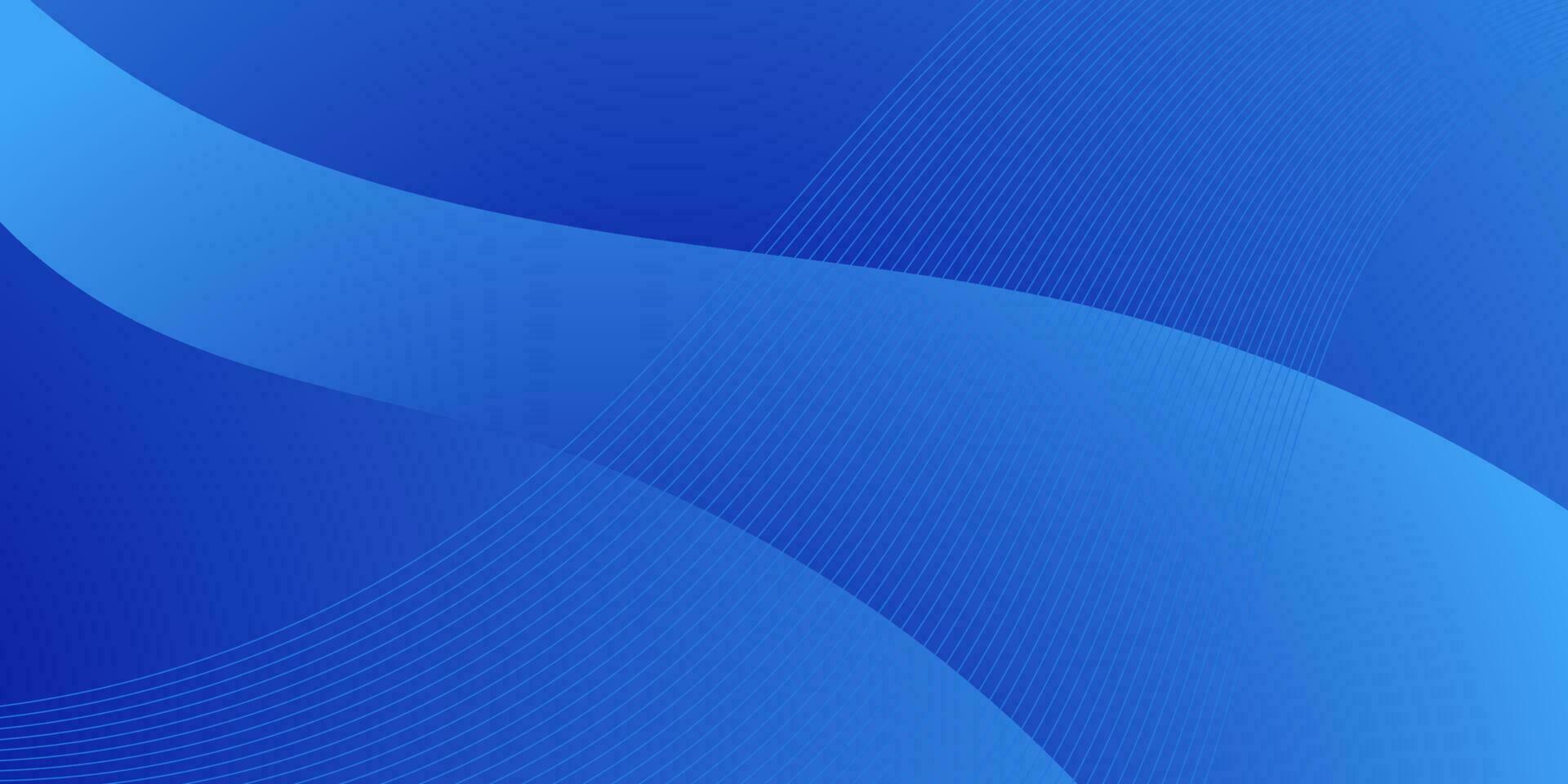 abstract blue wave gradient background with lines vector