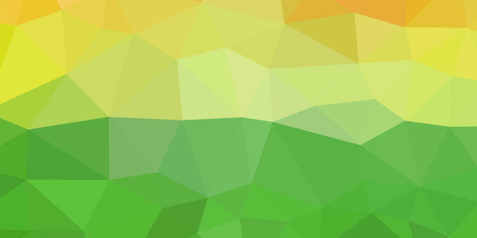 geometric abstract green yellow orange colorful gradient background vector illustration