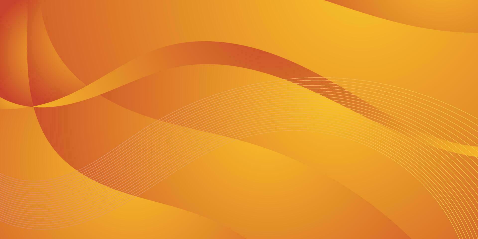abstract orange colorful wave gradient background vector illustration