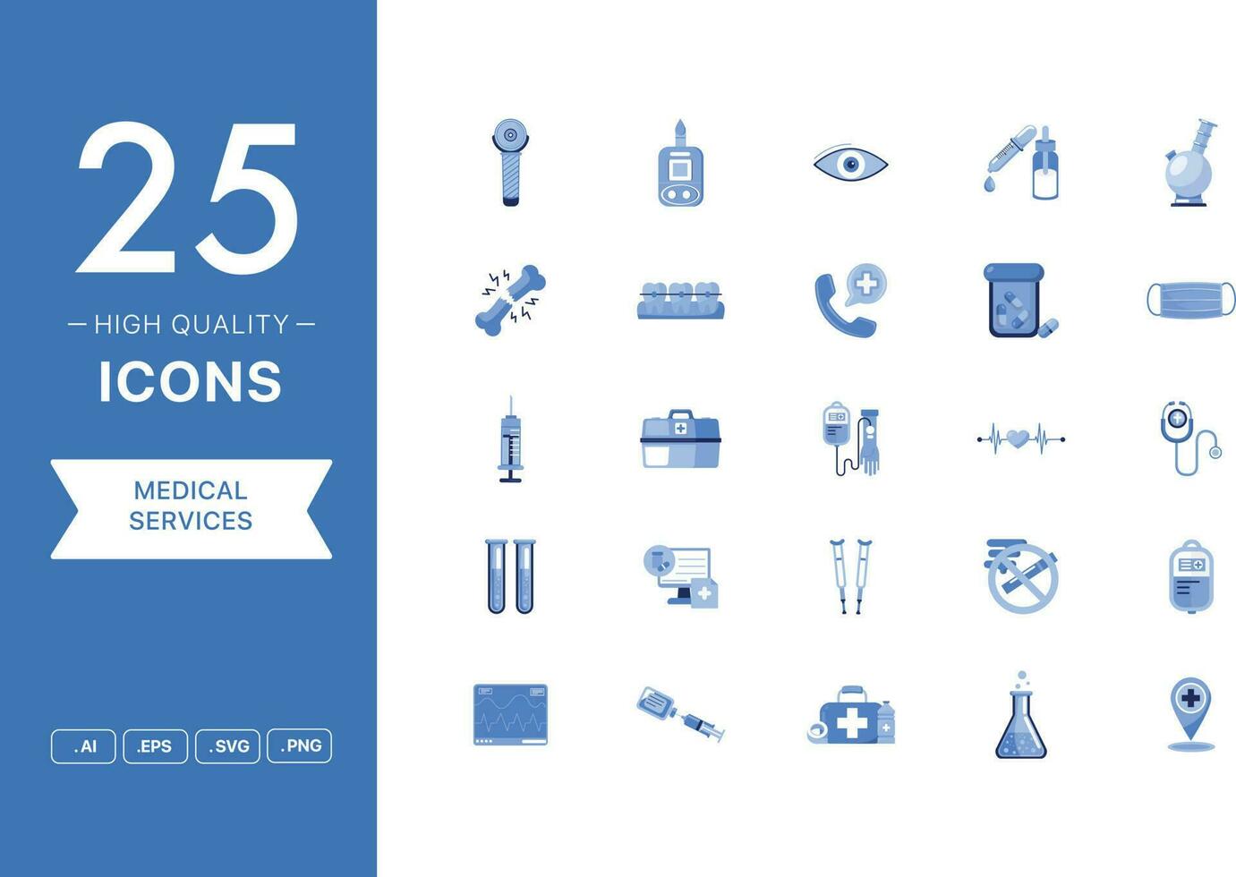 Vector set of Medical Services icons