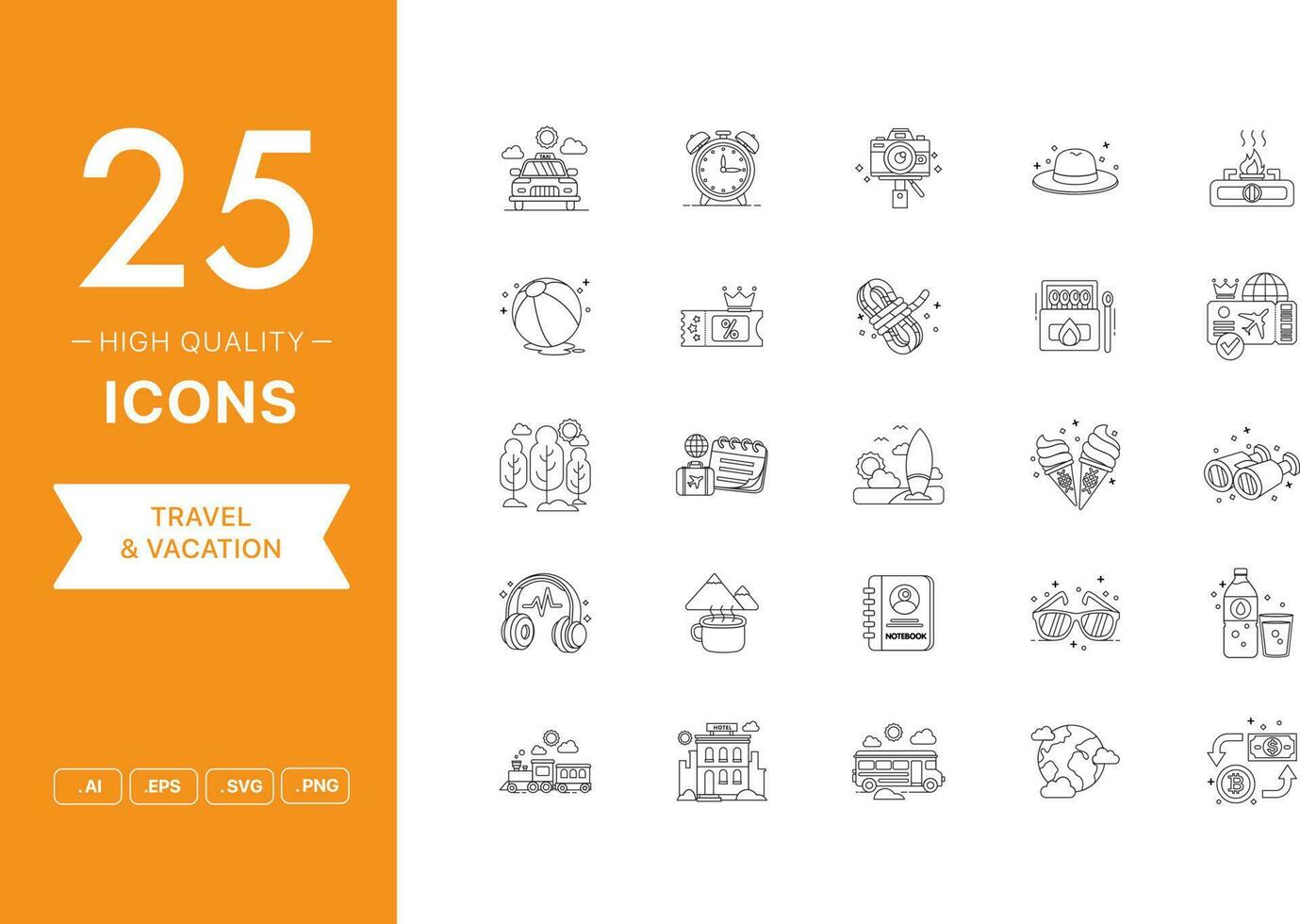 Vector set of Travel icons