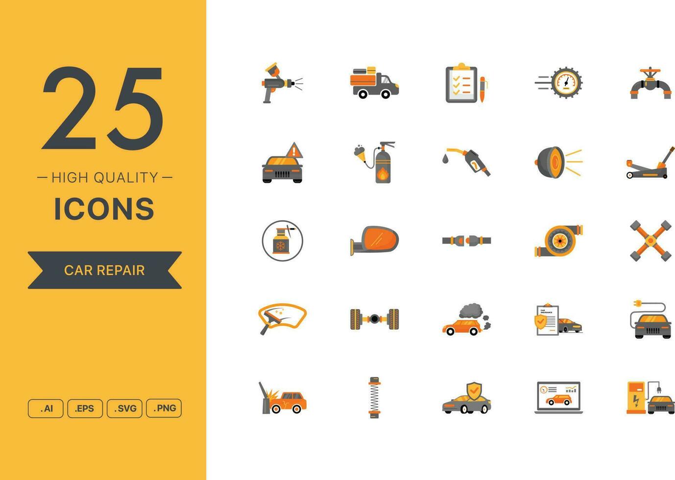 Vector set of Car Repair icons