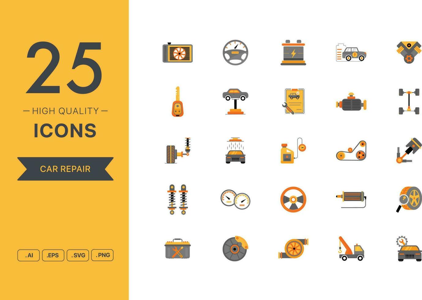 Vector set of Car Repair icons