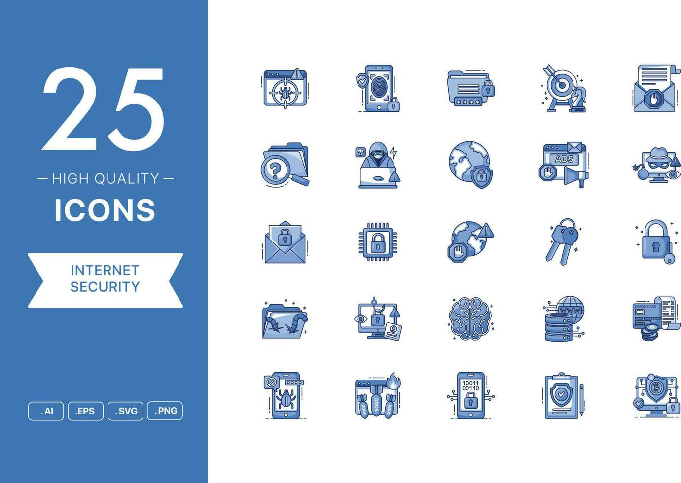 Vector set of Security icons