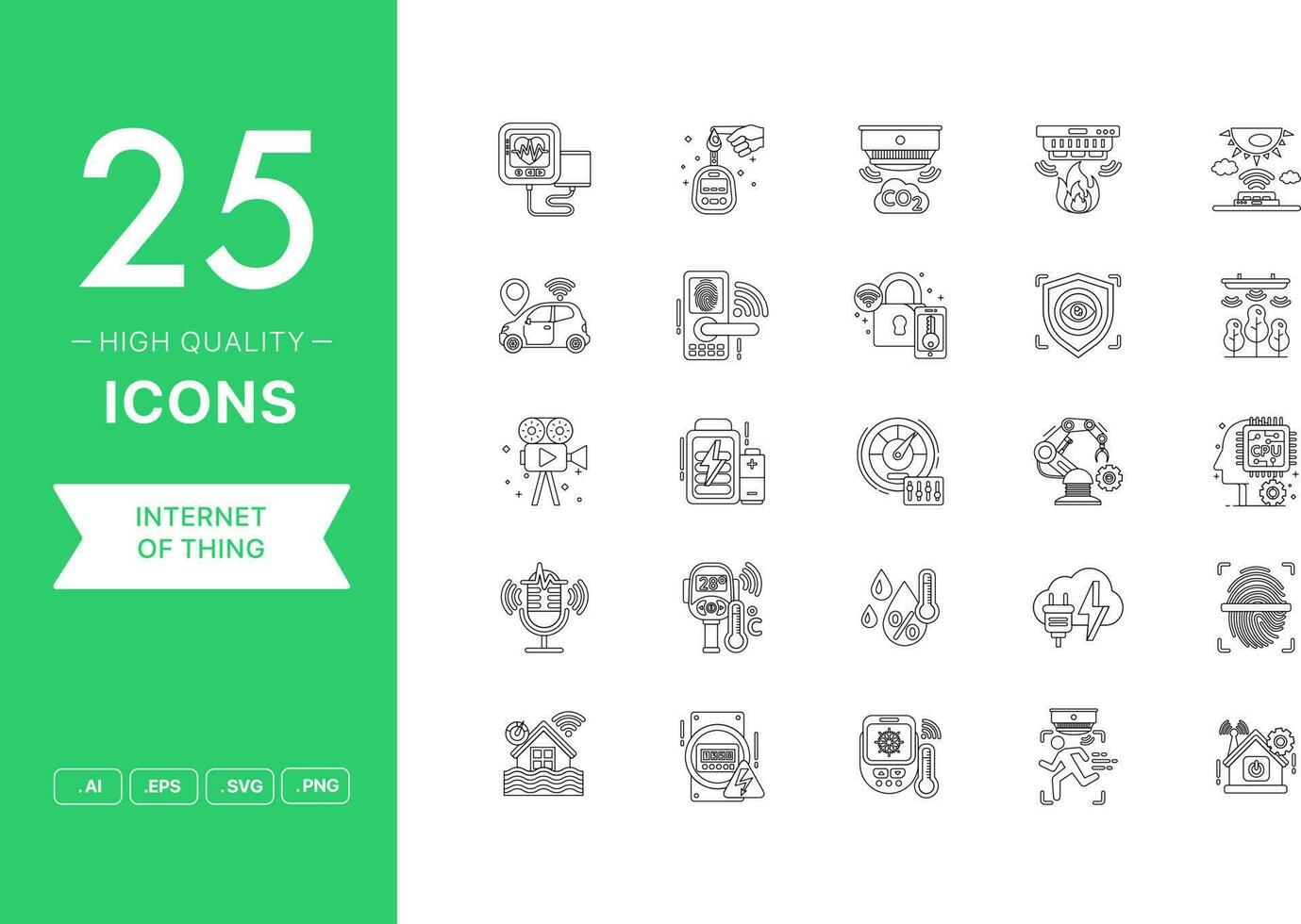 Vector set of Internet of Thing icons