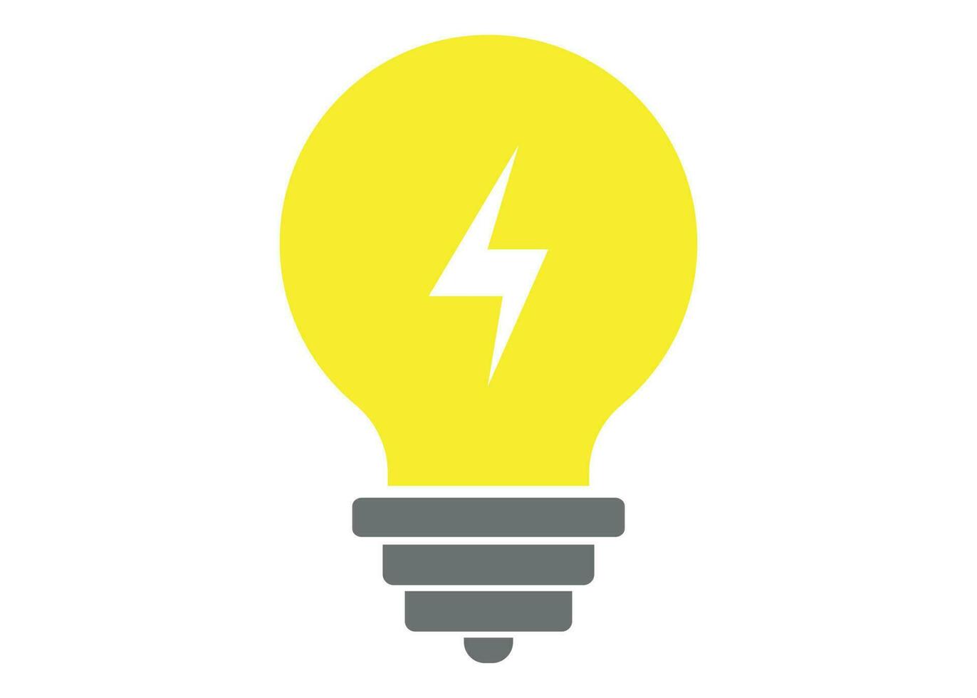 Lightbulb lamp icon design illustration clipart template vector