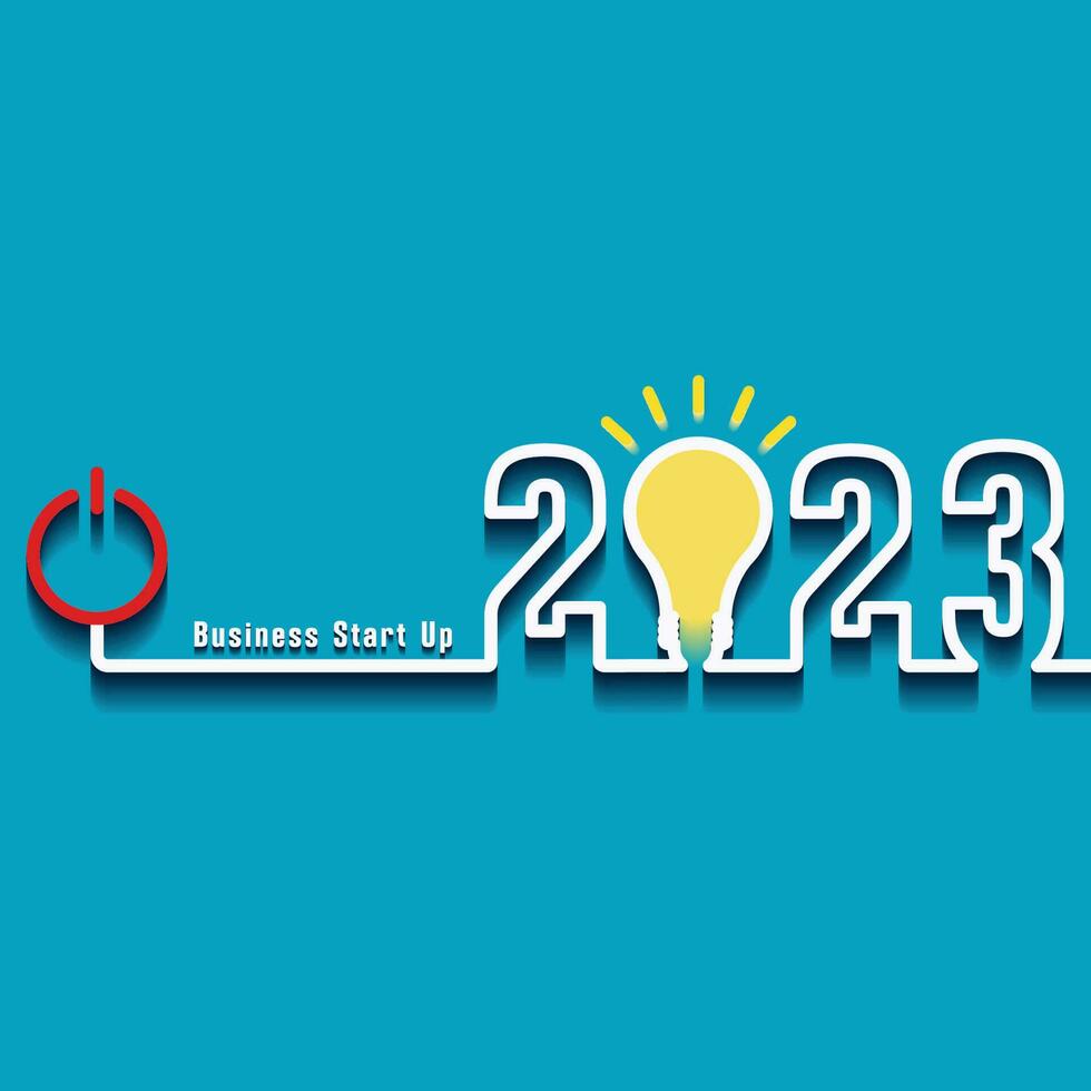 Startup business 2023 vector