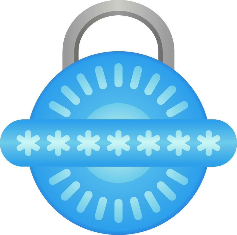 Password vector illustration. Padlock password system for design about cyber security, computer, malware and privacy. Blue padlock password system graphic resource for web security. Code access icon