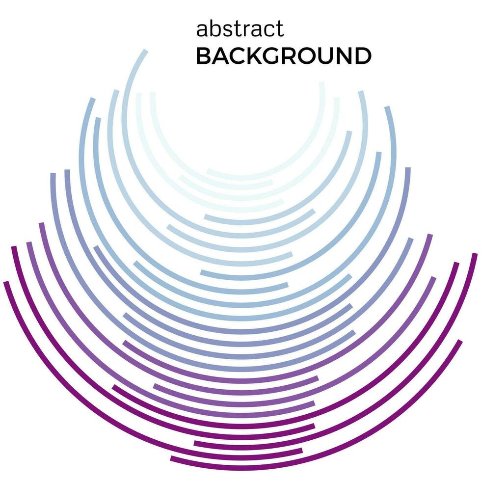 Abstract background with blue colorful lines. Colored circles with place for your text on a white background. vector