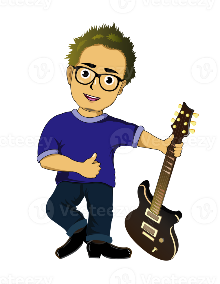 Character of Guitarist png