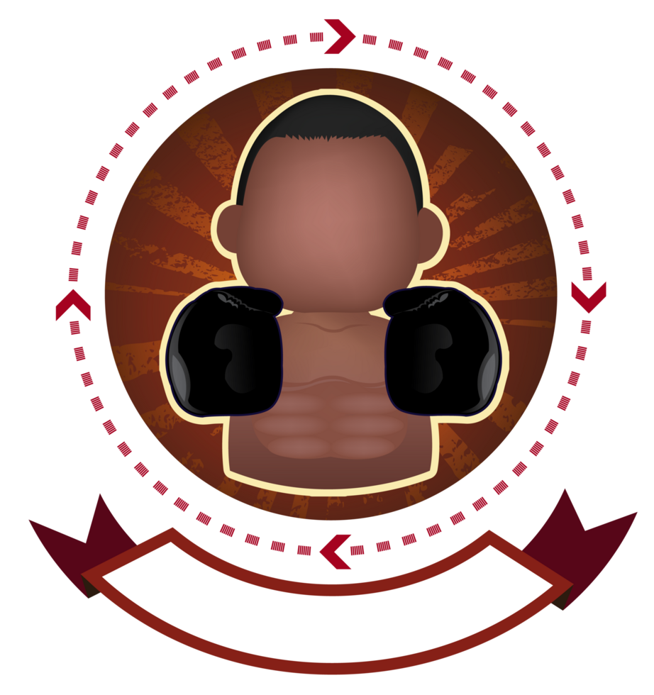 Illustration of boxer banner png