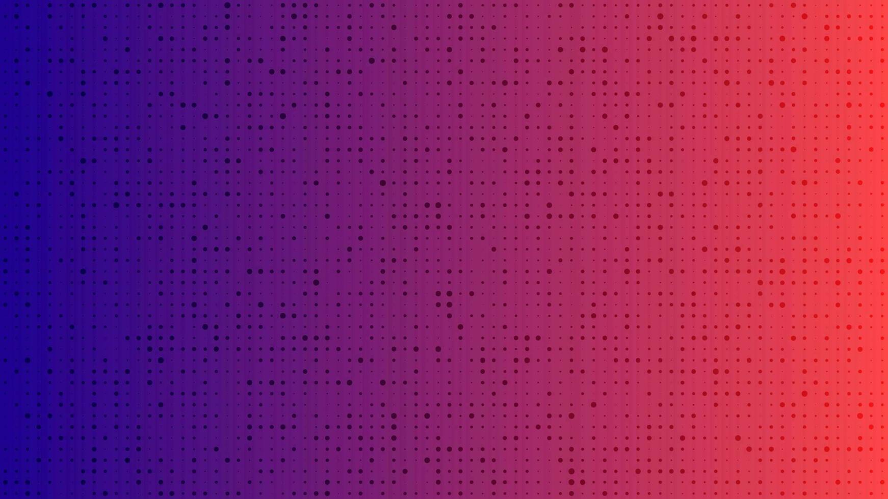 Abstract geometric gradient circles background. Red and blue dot background with empty space. Vector illustration.
