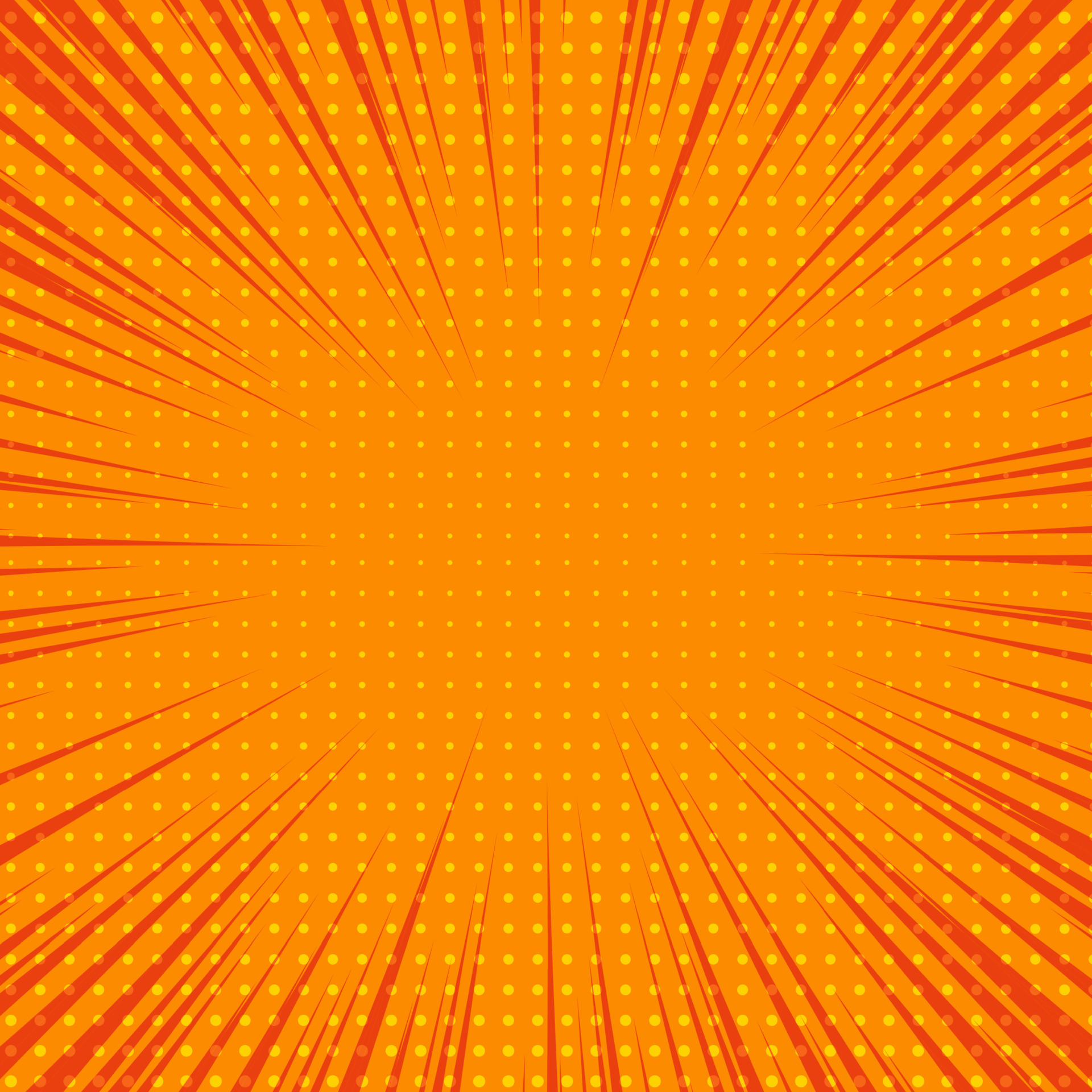 Orange Comic Book Page Background In Pop Art Style With Empty Space orange-comic-book-page-background-in-pop-art-style-with-empty-space