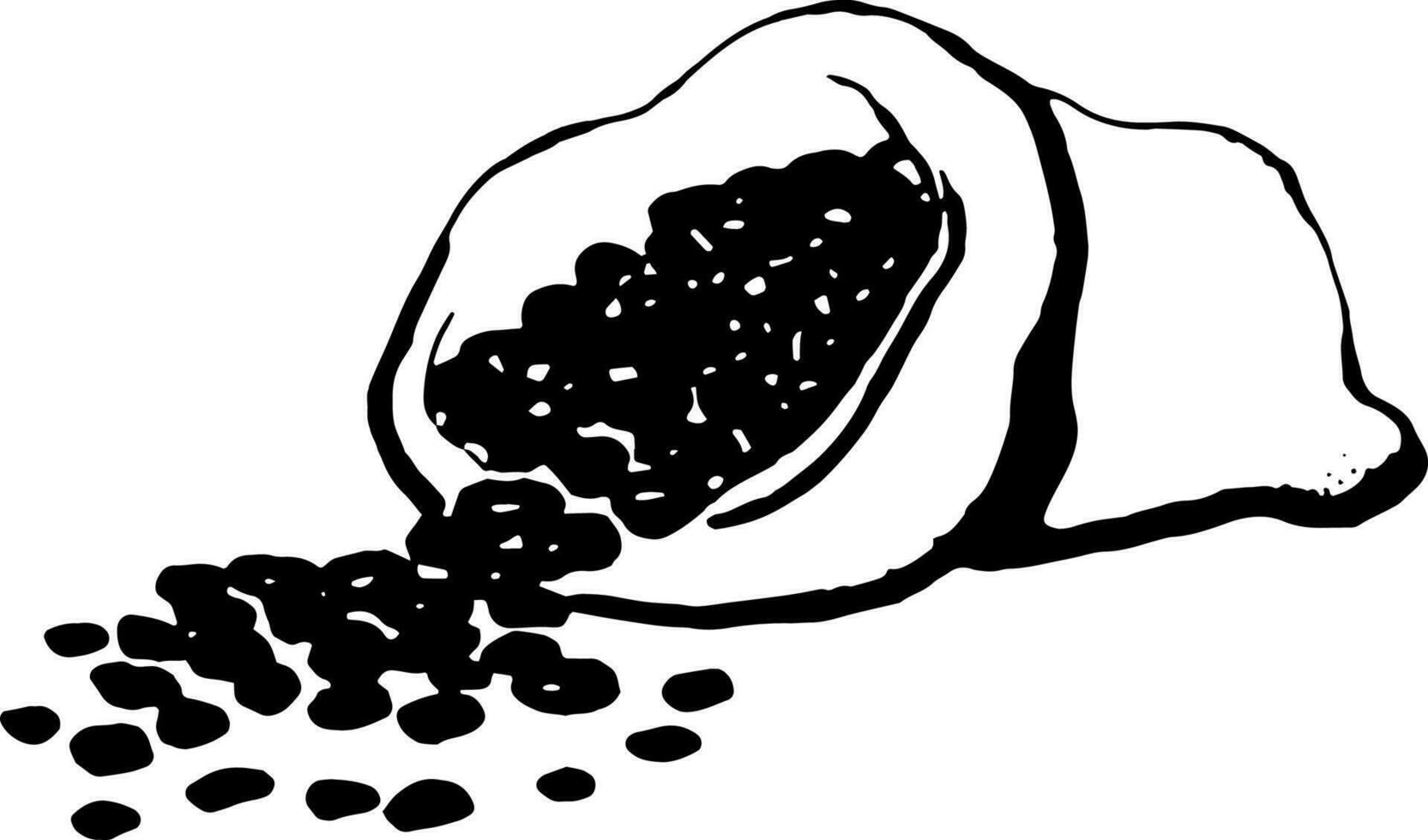 Bag of coffee vector