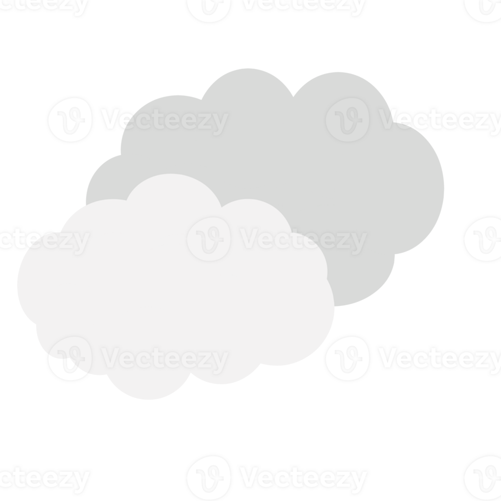 Flat Cloud for Decorations png