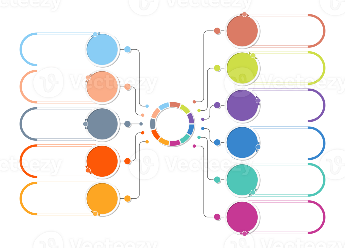 Infographic with 11 steps, process or options. png