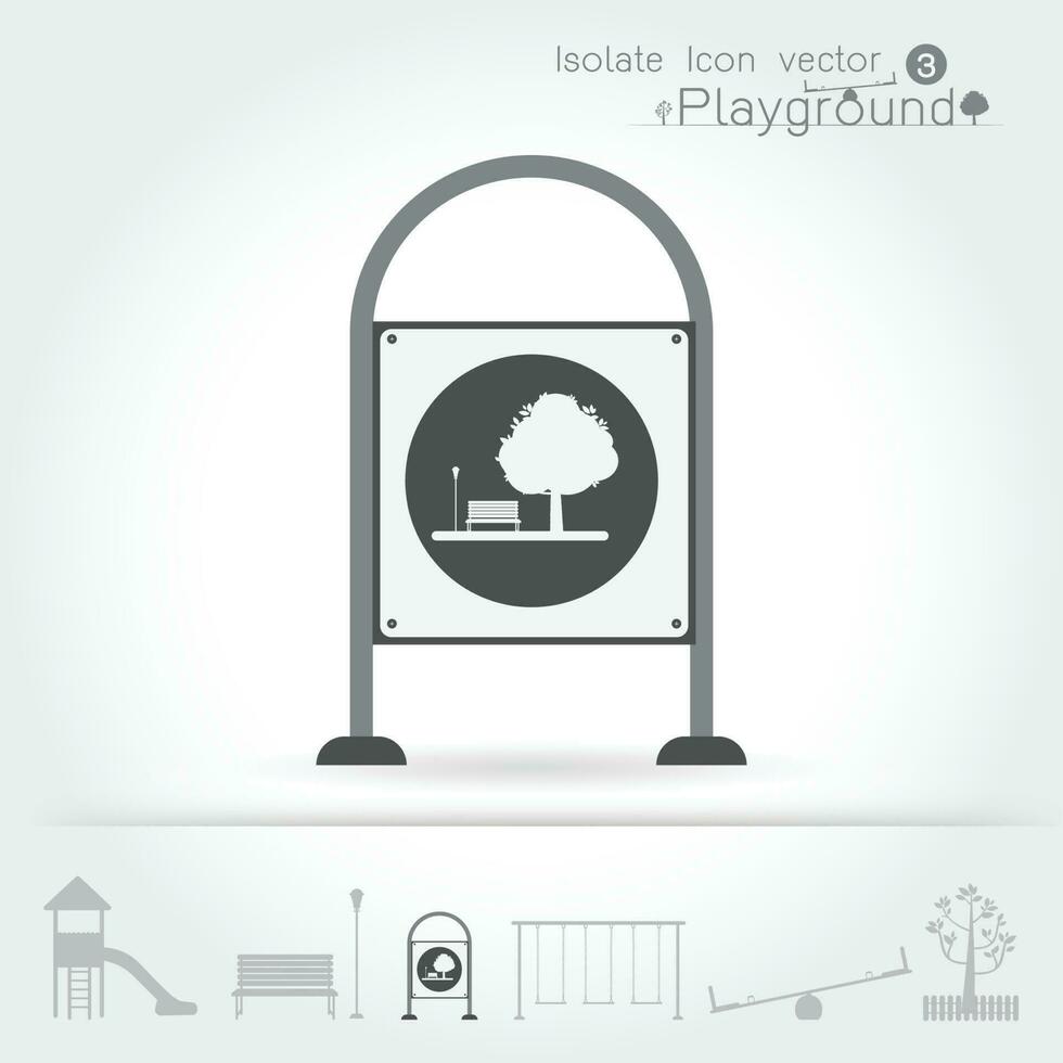 Playground icon isolate set Vector illustration.