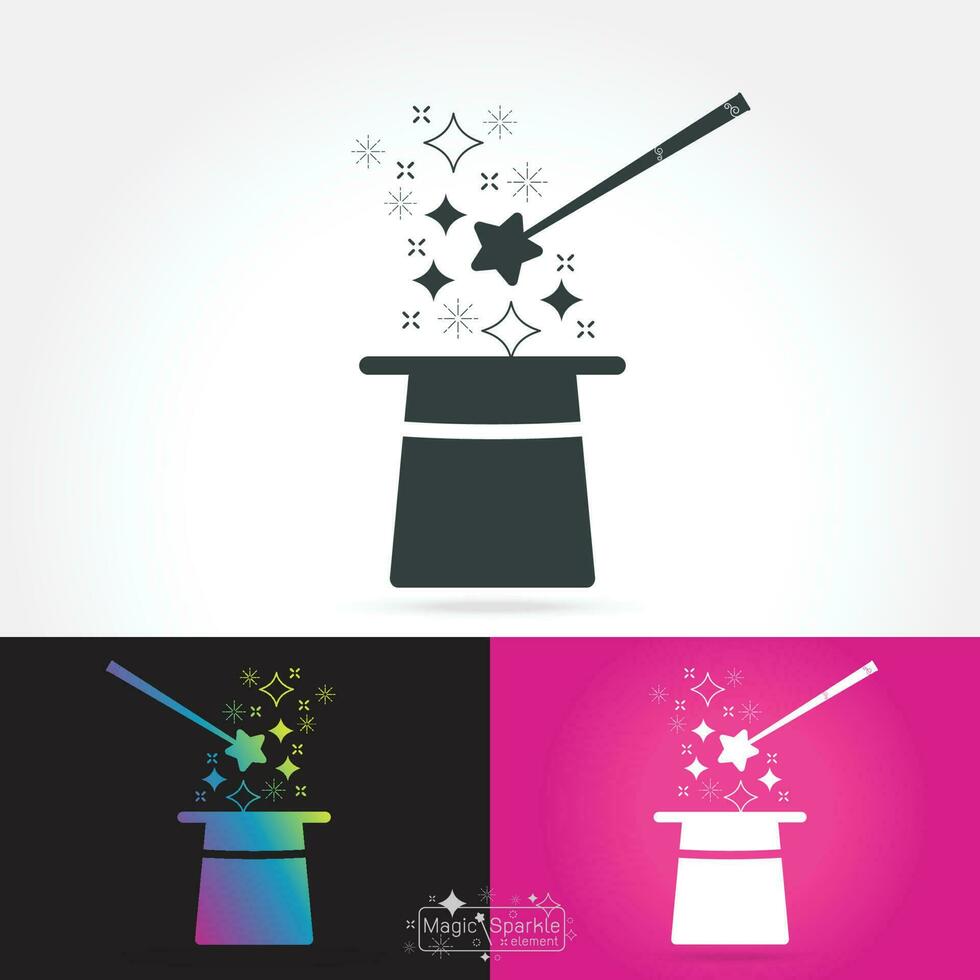 Magician isolate icon Vector illustration