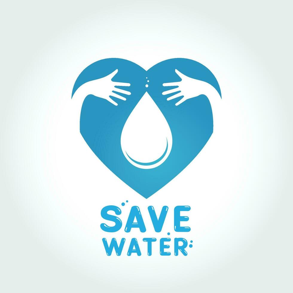 Save water illustration vector