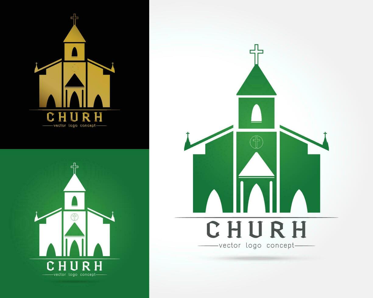 Template logo church vector