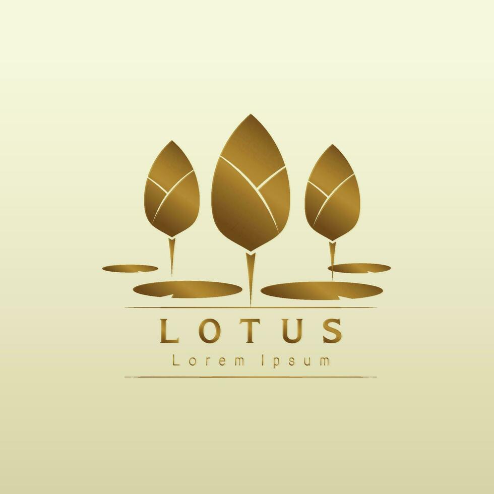 Lotus flower logo vector