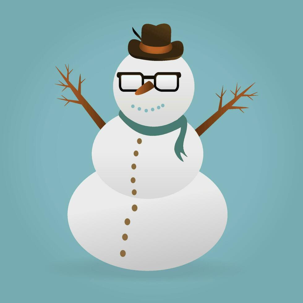 Snowman. Christmas design vector