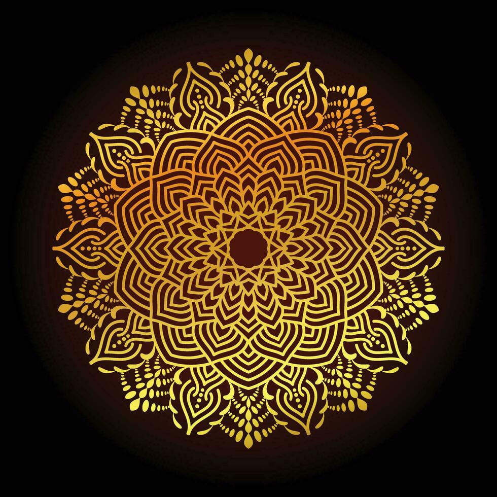 Luxury Golden Mandala Background Design vector