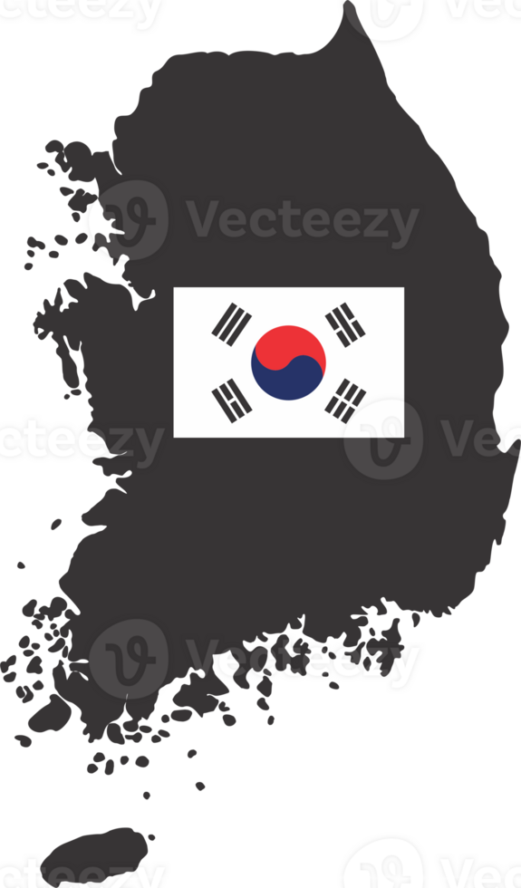 South Korea pin map location png