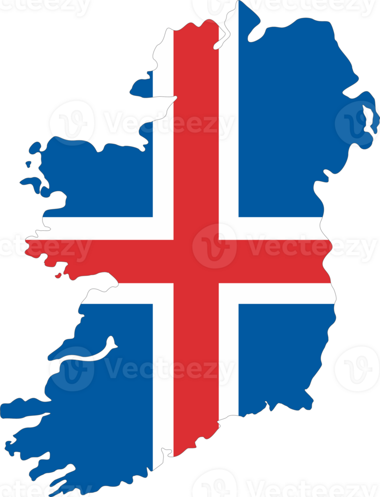 Island Flagge Stift Karte Ort png