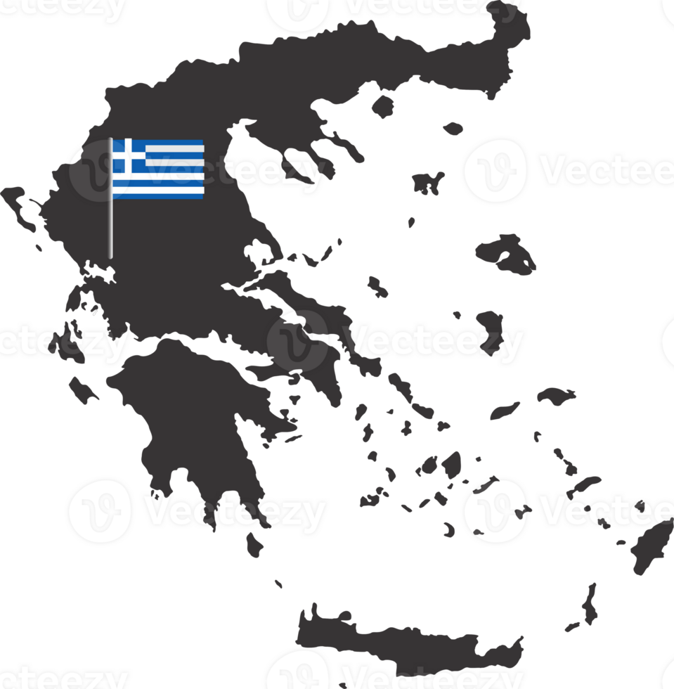 Greece flag pin map location png