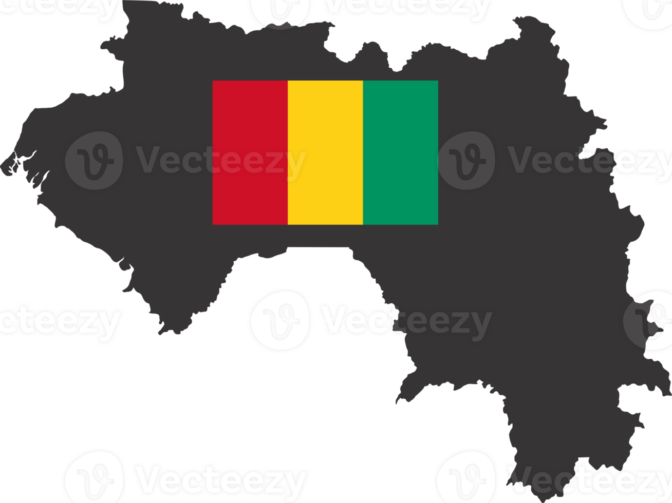 Guinea flag pin map location png