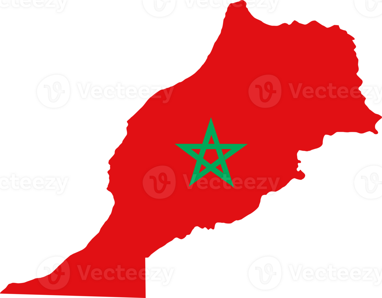 Morocco flag pin map location png