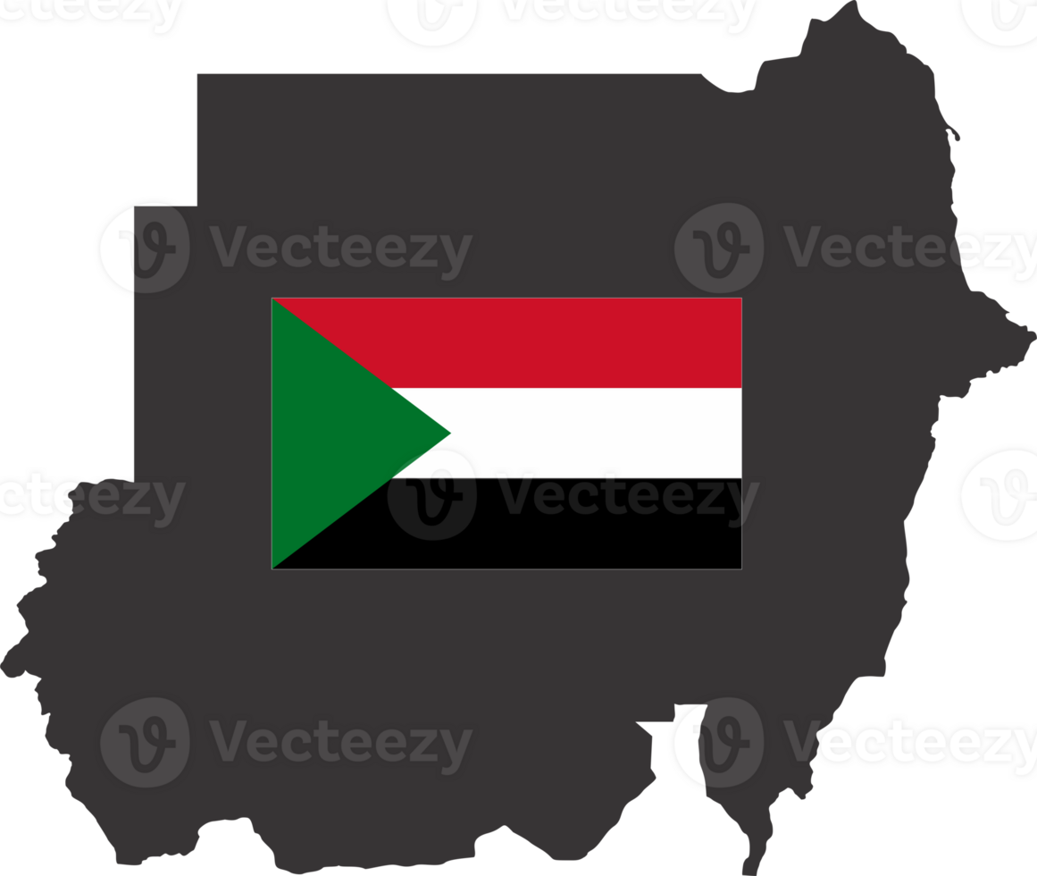 Sudan flag pin map location png