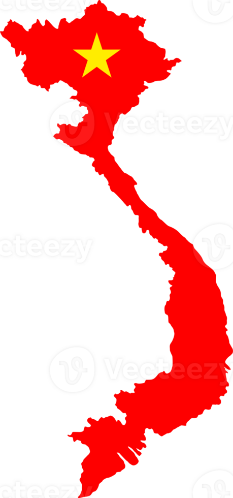 Vietnam flag pin map location png