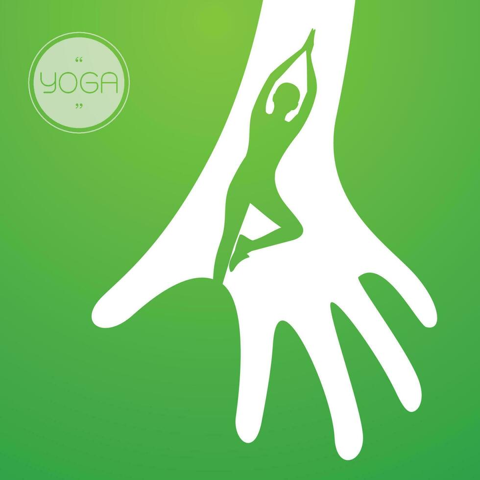 yoga poses in heart with hug hand vector