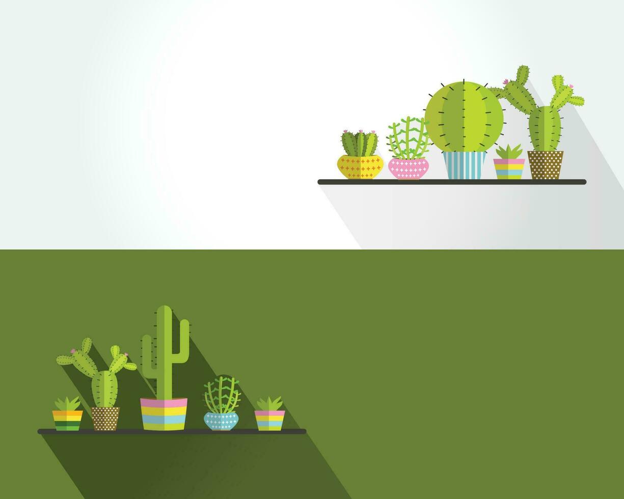 a succulent plants and Cactus vector