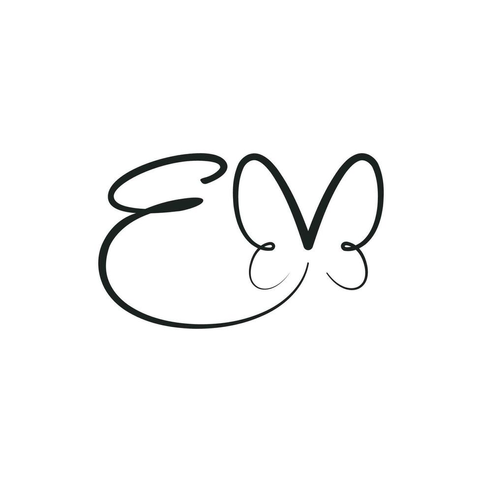 em monograma logo vector diseño ilustración