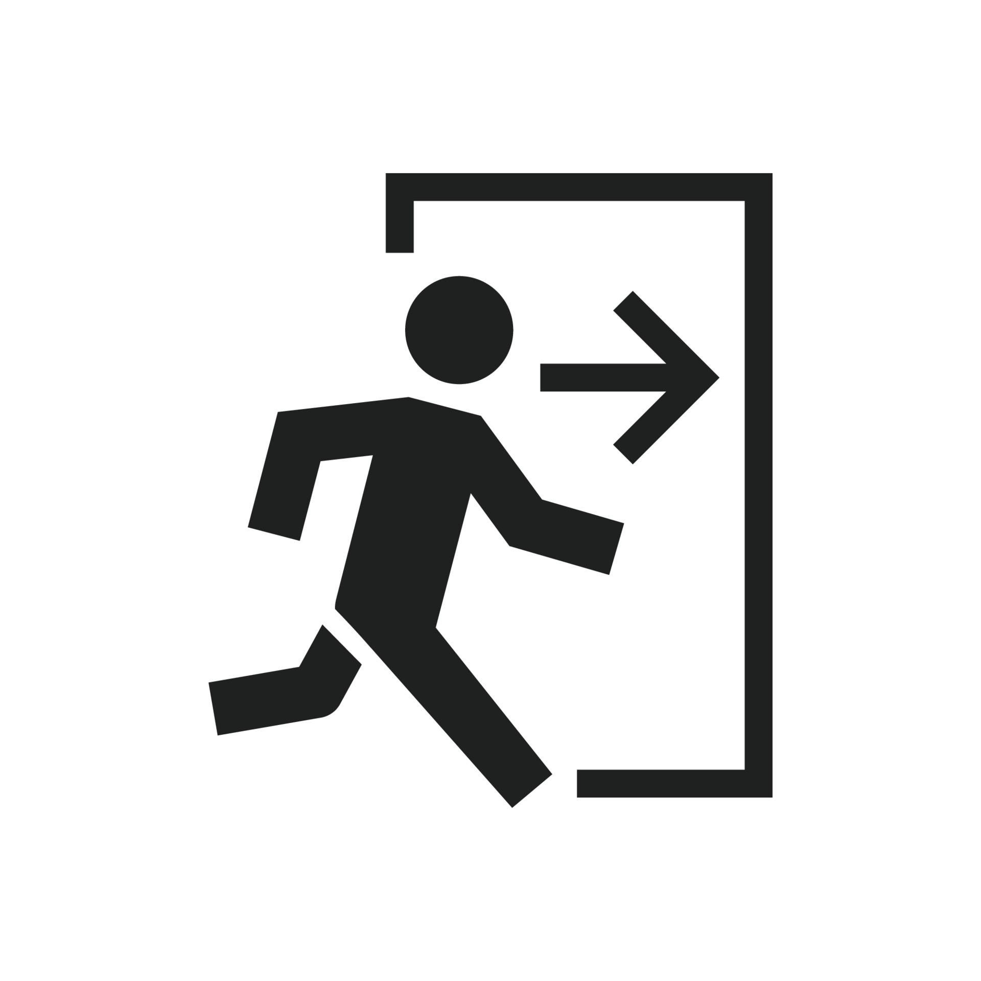 Exit sign icon vector design illustration 23427456 Vector Art at Vecteezy