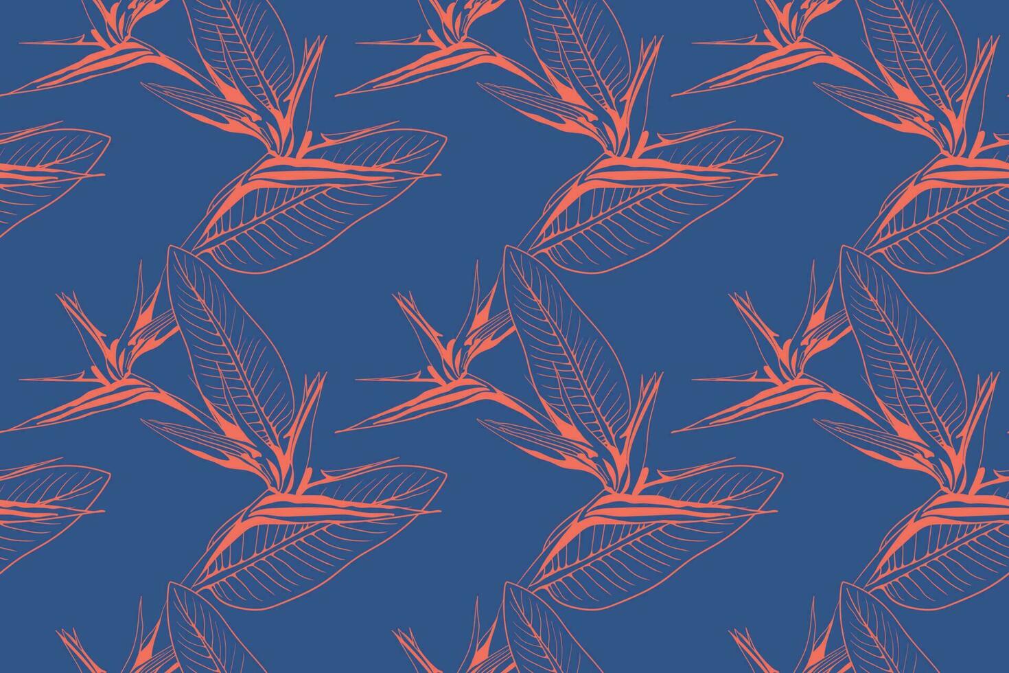 Floral pattern seamless vector background. Foliage and flower wallpaper design of nature.