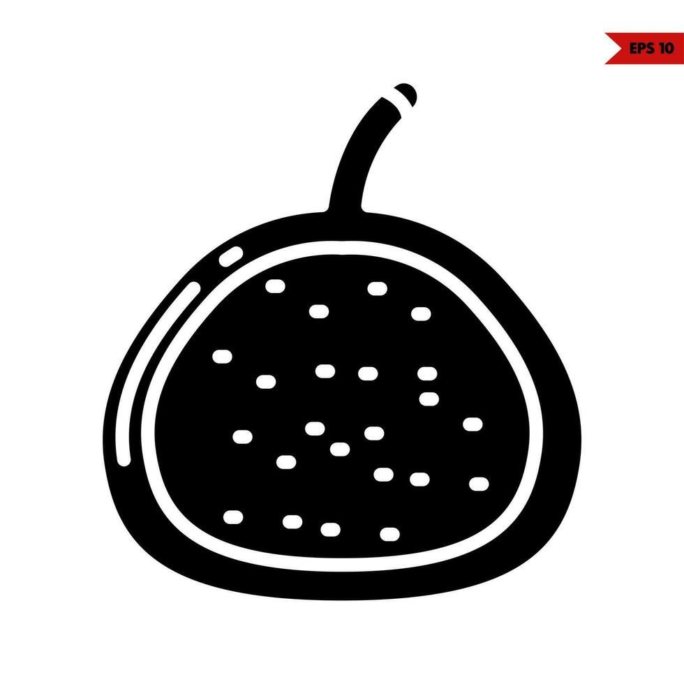 pomegranate glyph icon vector