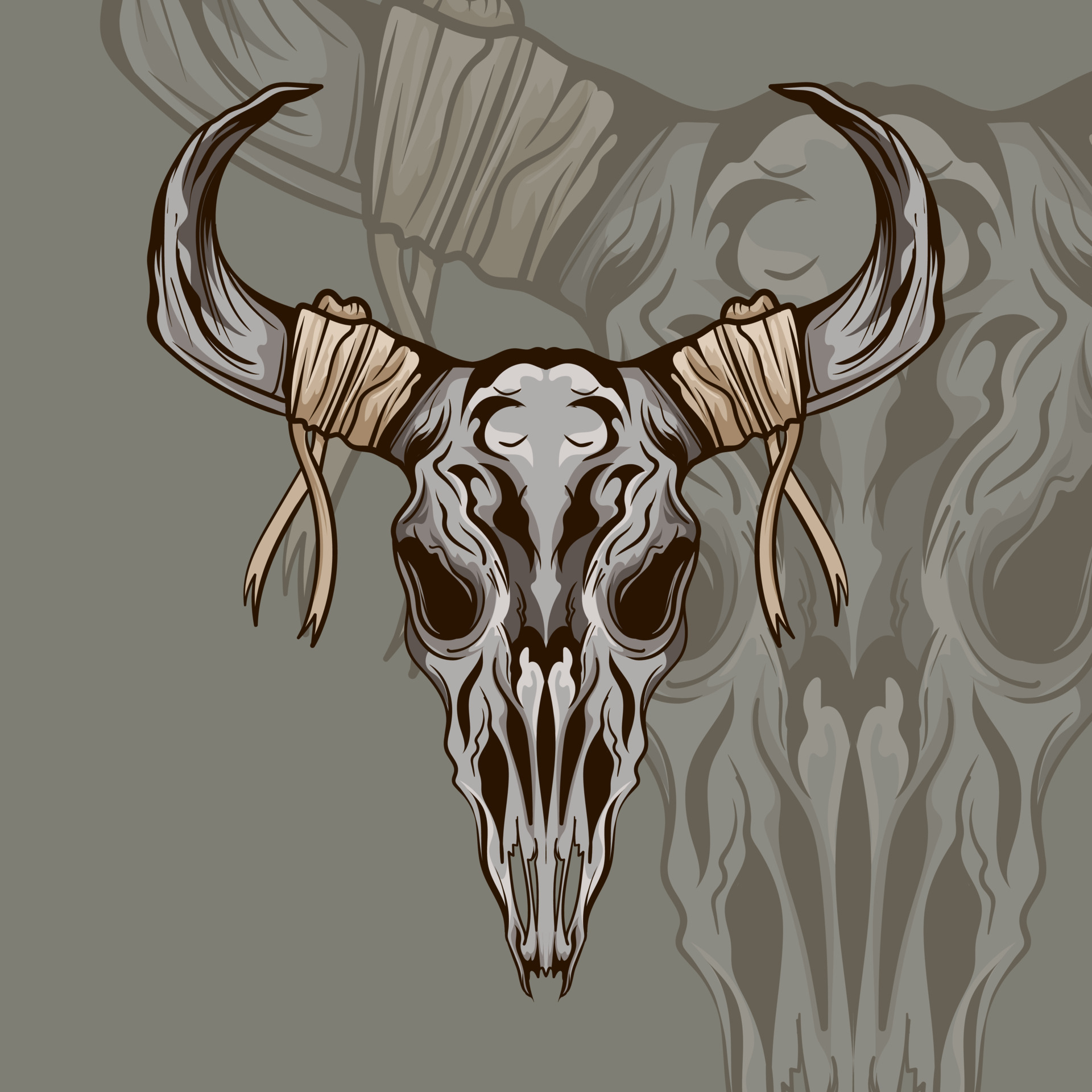 The symbol of Satanism Baphomet goat skull demon goat head hand drawn print  or blackwork flash tattoo art design in engraving technique 23427854 Vector  Art at Vecteezy