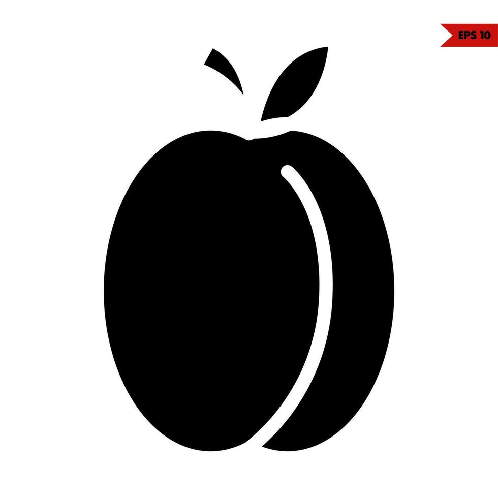 coconut glyph icon vector