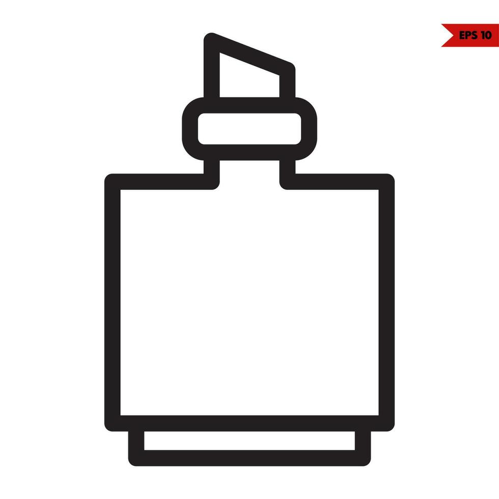 bottle spray line icon vector