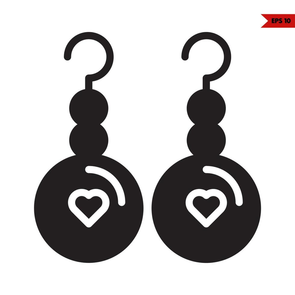 love in ring glyph icon vector