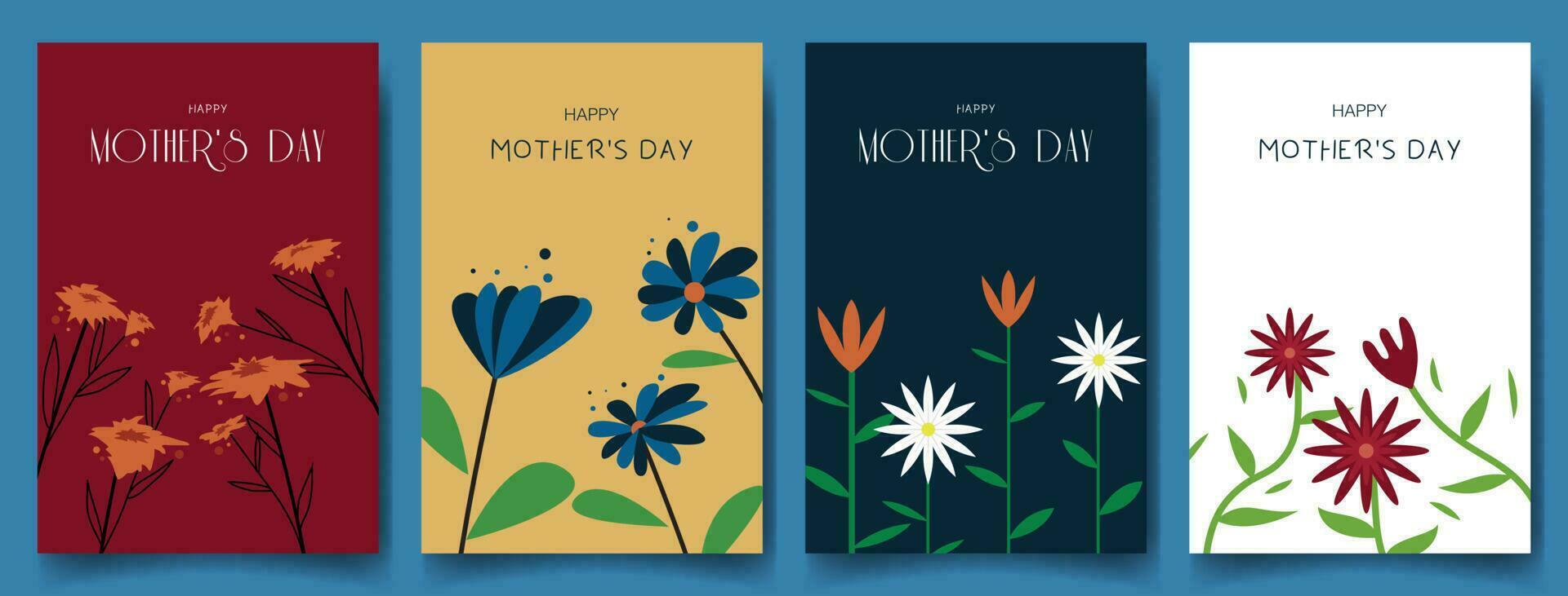 contento madre día, mujer día, enamorado día plano sencillo minimalista flor tema diseño antecedentes vector eps10