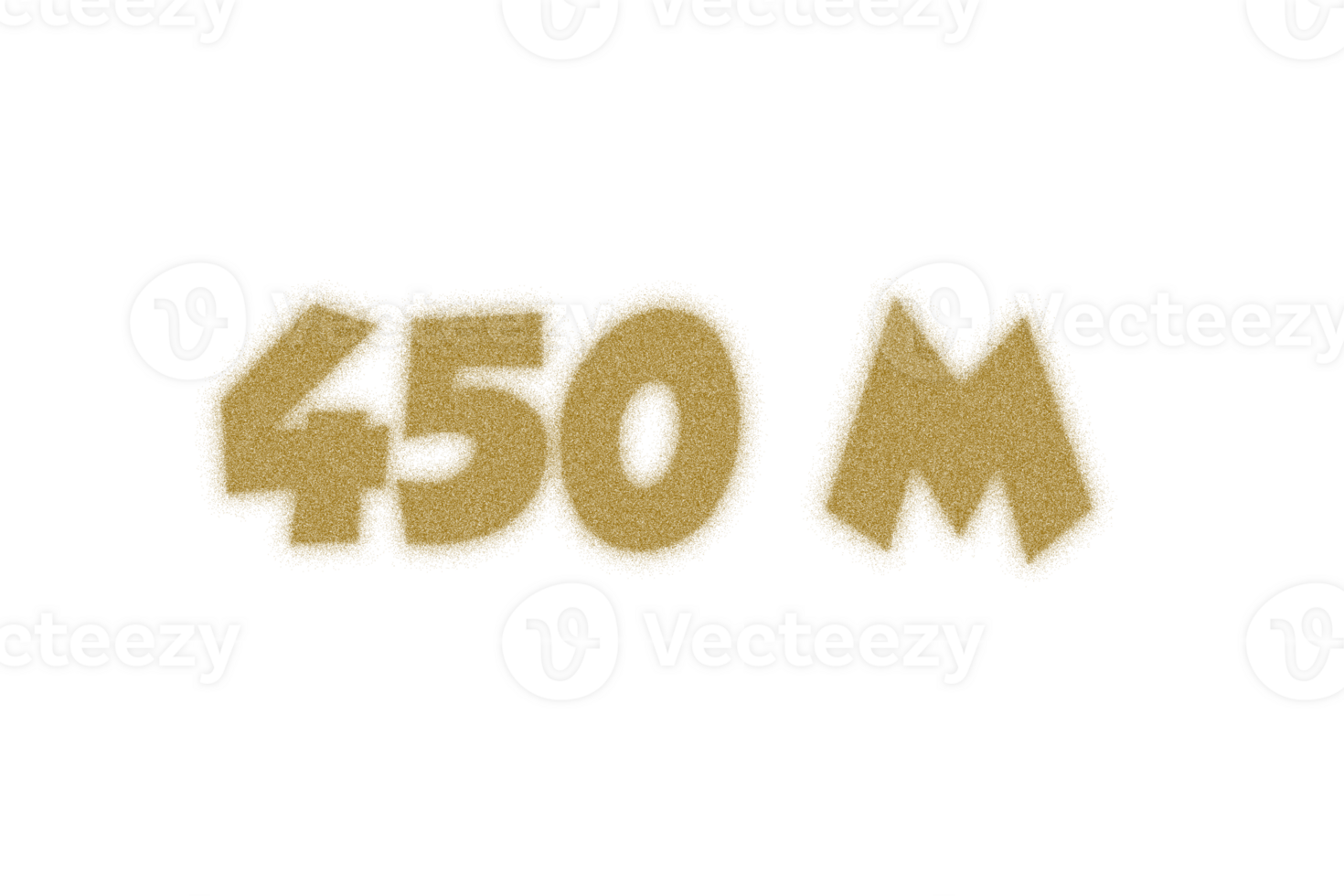 450 million subscribers celebration greeting Number with dust style design png